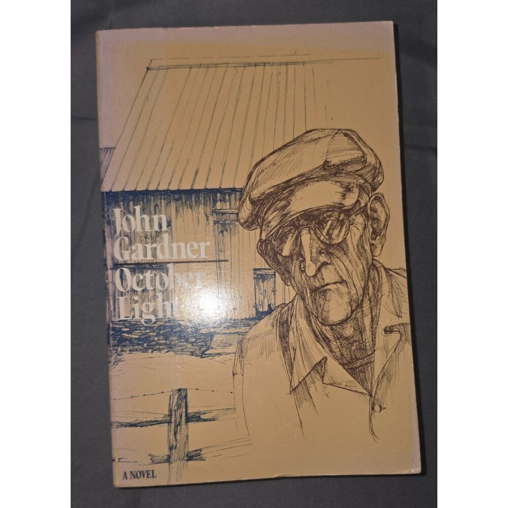 John Gardner October Light Paperback A Novel 1977 Vintage Book